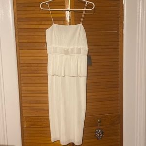 White cocktail dress